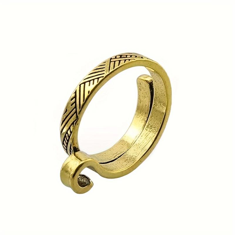 1pc Knitting Needle Holder Ring, DIY Sweater Weaving Tool Finger Sleeve with Thread Guide, No Battery Required, Crafting Accessory, Knitting Accessories And Supplies