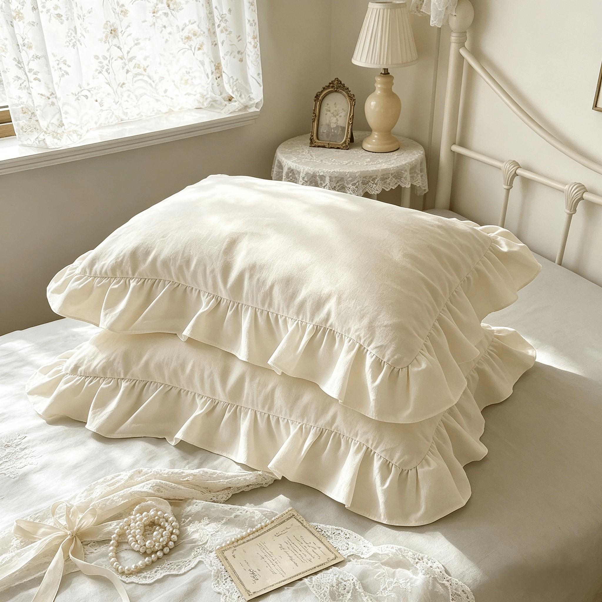 Solid Color Lace Pillowcases, Set of 2Pillow inserts not included.All-season essential bedding.Machine washable, soft and comfortable.Ideal for home, bedroom and dorm use.Elegant and stylish bedroom decor