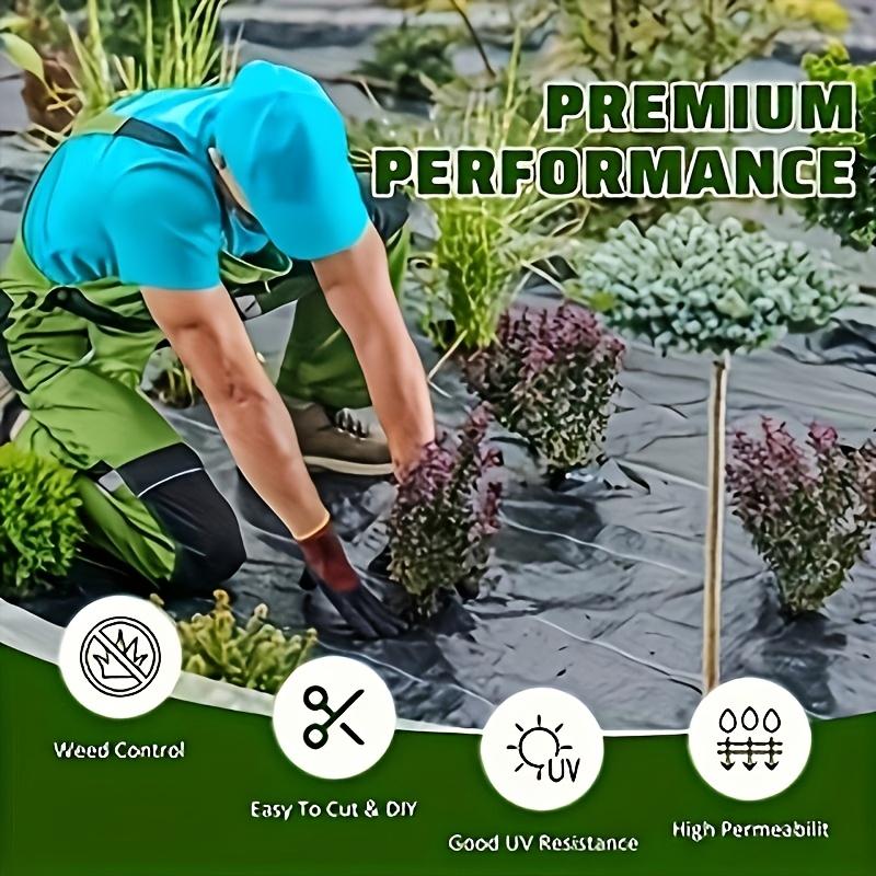 Weed Control Fabric, High Permeability, U-Shaped Nails and Pads, Garden Landscaping Driveway Gravel Pad, DIY Gardening Helper