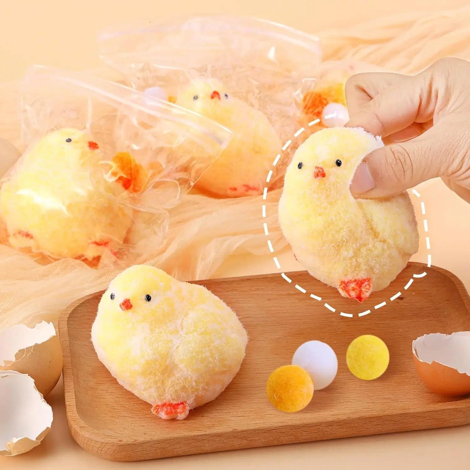 Cute Handmade Chick Squishy Toys Ultra Soft Squishy Fidget Toys Silicone Pinch Entertainment Games for Children Christmas Gifts
