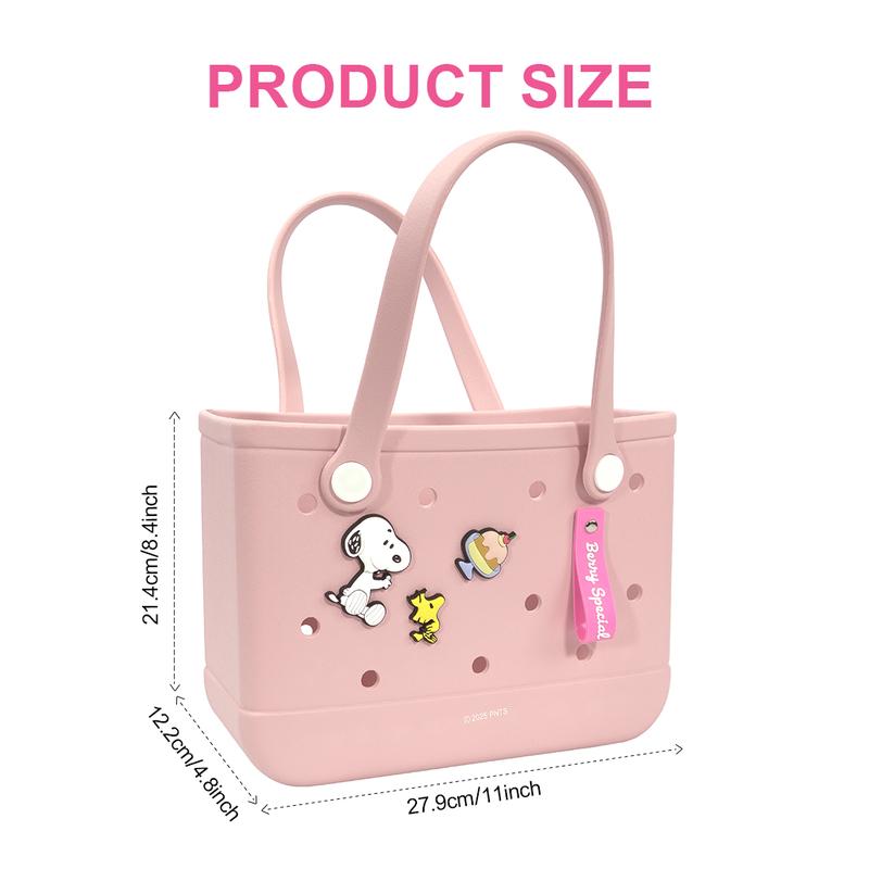 Snoopy Collection Holes Handheld Bag - Classic Design, Ideal for Travel, Portable Storage, Versatile Use, Handbags Women, Everyday Bags
