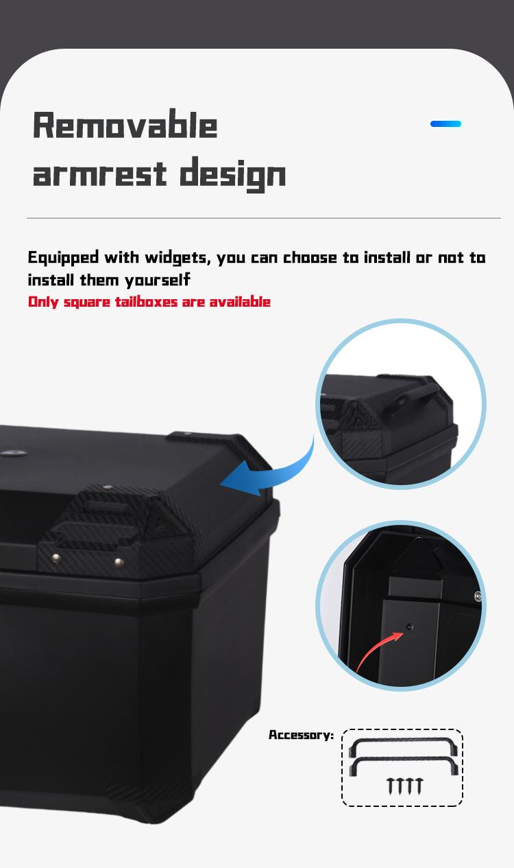 Pedal motorcycle trunk, electric bike anti-theft, waterproof, anti fall, super large, durable, detachable and applicable