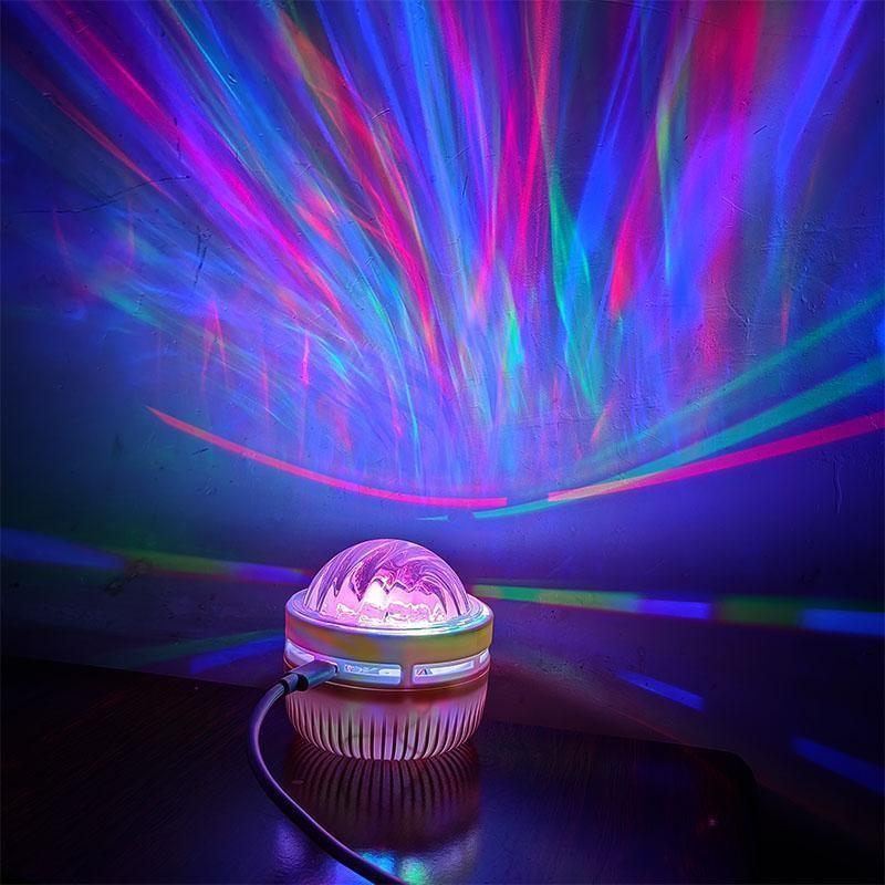 Touch control 16 colors black hole/aurora projector light, 1 set of USB charging LED starry sky aurora projector light with remote control, Northern lights ambient light, home decoration, Planetarium star projector, Starlight roof projector