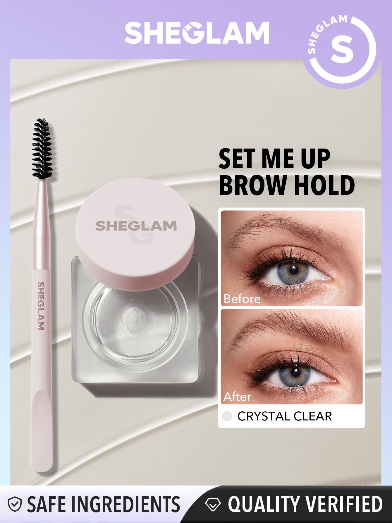 SHEGLAM Set Me Up Brow Hold-Crystal Clear Waterproof Eyebrow Gel No Smudge Long Lasting Shaping Eyebrow Wax Eyebrow-Effortlessbeauty