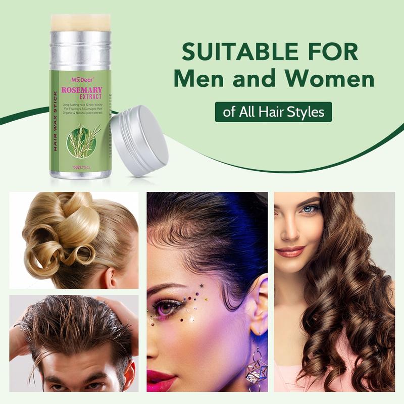 Rosemary Wax Stick Lipstick Frizzy Hair Hairline Pomade Wax Stick Mild Hair Styling Hair Gel For Kids & Adults Hair Care Products