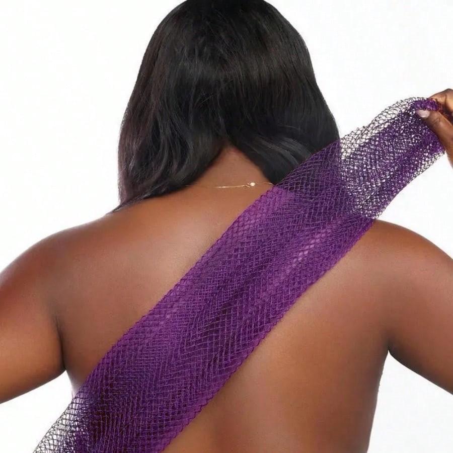 Pull rope bath scrub towel high elasticity sauna towel exfoliating shower tool body wash towel one piece net loofah unisex durable exfoliating bath sponge can be stretched up to 66 inches for body scrubbing smoothing skin