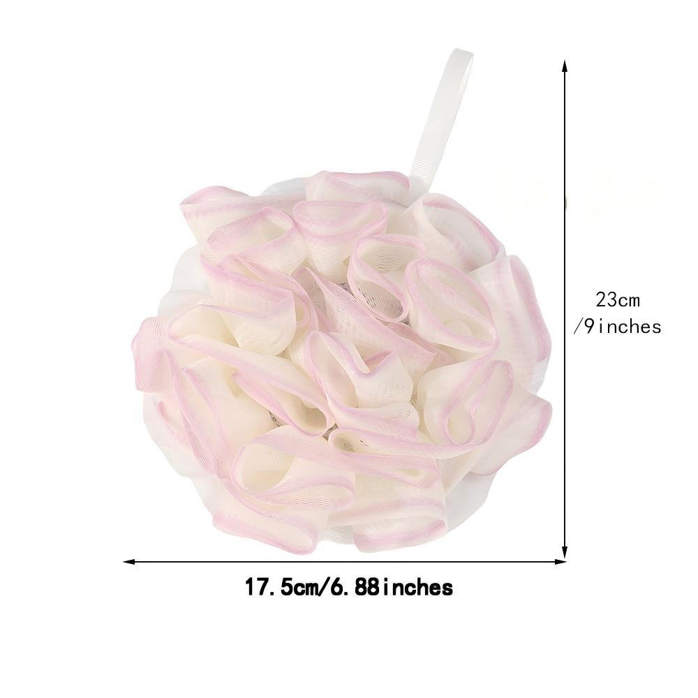 Two-In-One Bath Towel with Soap Holder, Foaming Net Bag for Rich Lather, Thickened Body Wash Brush, Daily Shower Essentials