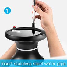 Drinking Water Dispenser Pump, Automatic Electric Drinking Water Bottle Pump for 2-5 Gallon Water Jugs, USB Rechargeable with 2 Switch Control, Stable and Portable for Home, Kitchen, Office, Camping