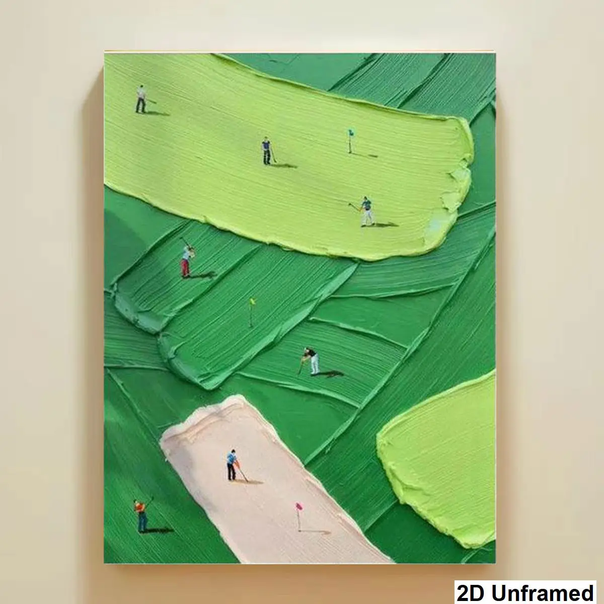 Vintage Golf Poster, Abstract Golf Course Art Print, Modern Sports Decor, Home Wall Decoration, Living Room, Bedroom, Dorm Poster