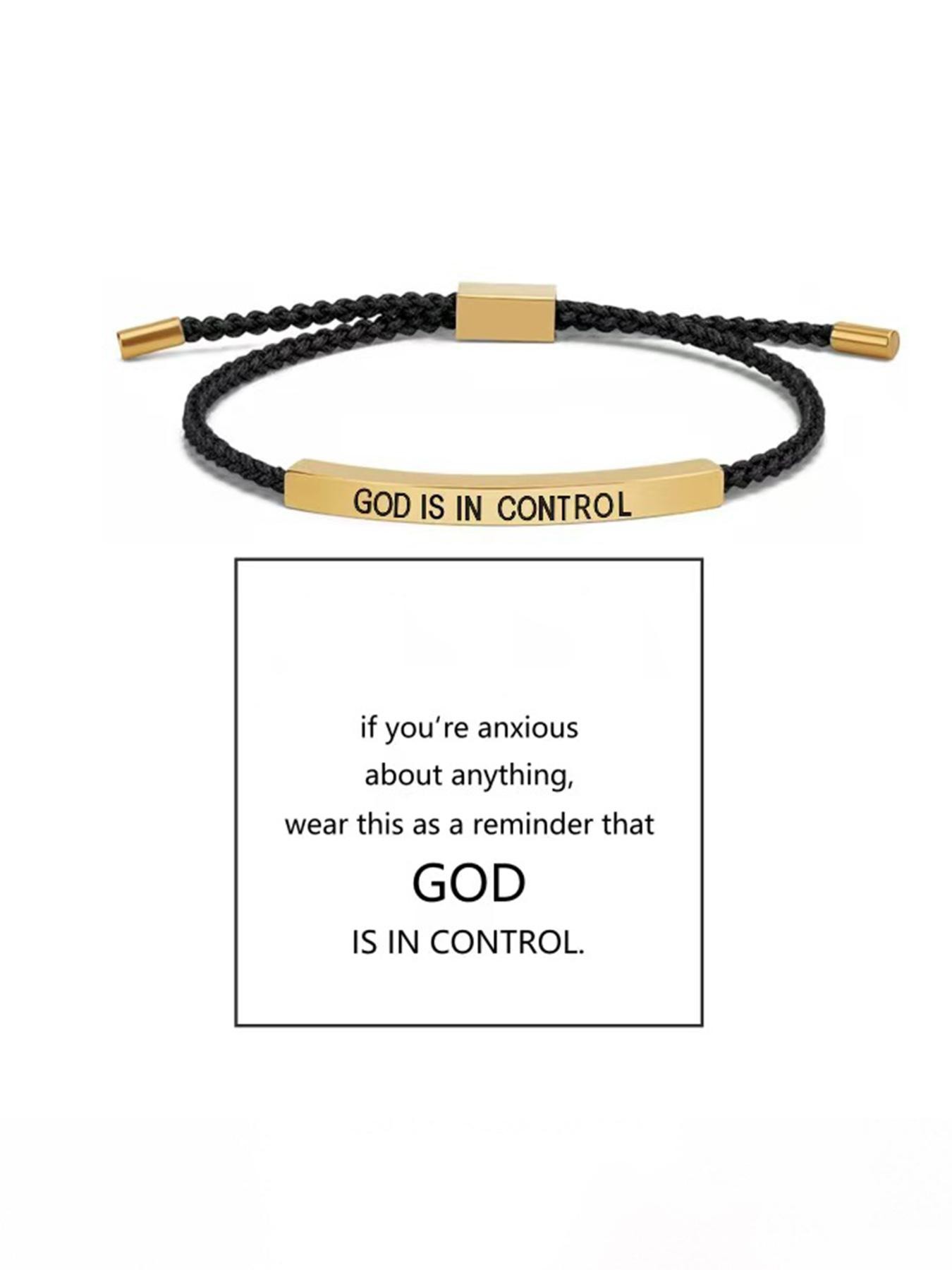 Customizable Engraved Bracelet, Adjustable Braided Bangle, Perfect Gift for Friends and Family, Ideal for Festive Occasions