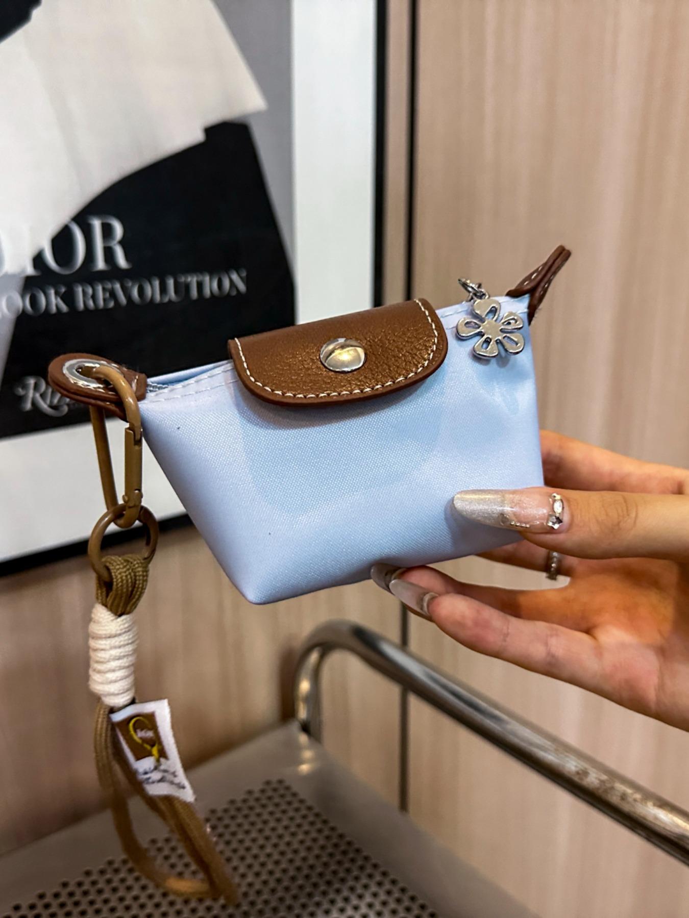 Women's Mini with Detachable Nylon Wristband, Zipper Closure, Decorative Bag, Wrist Strap Wallet, Christmas Gift, Suitable for Young Girls