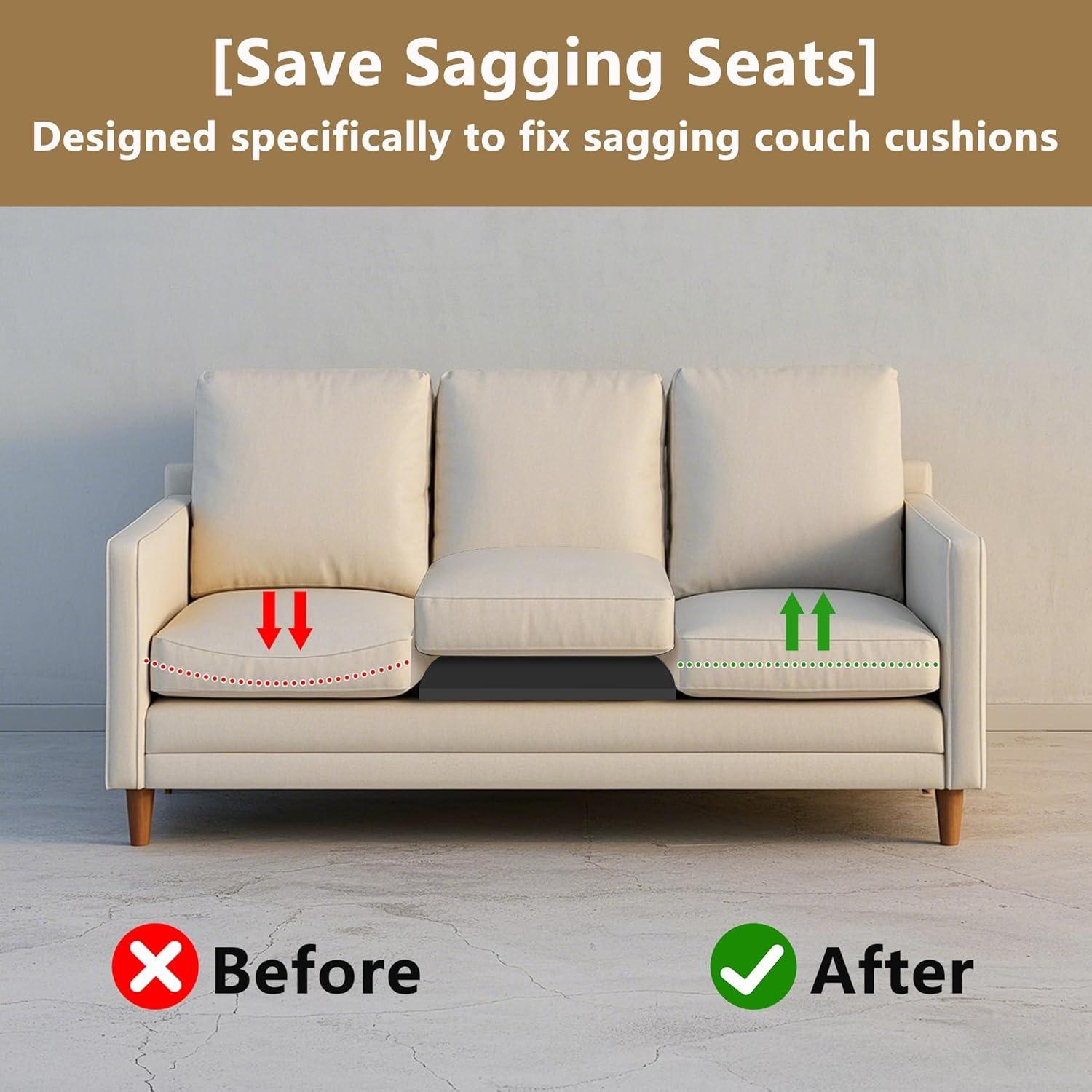 Arc-Shaped Sofa Cushion Support Pad, High Density Sponge Filled, Curved Board for Sofa Seats, Improve Comfort, Furniture Seat Pad