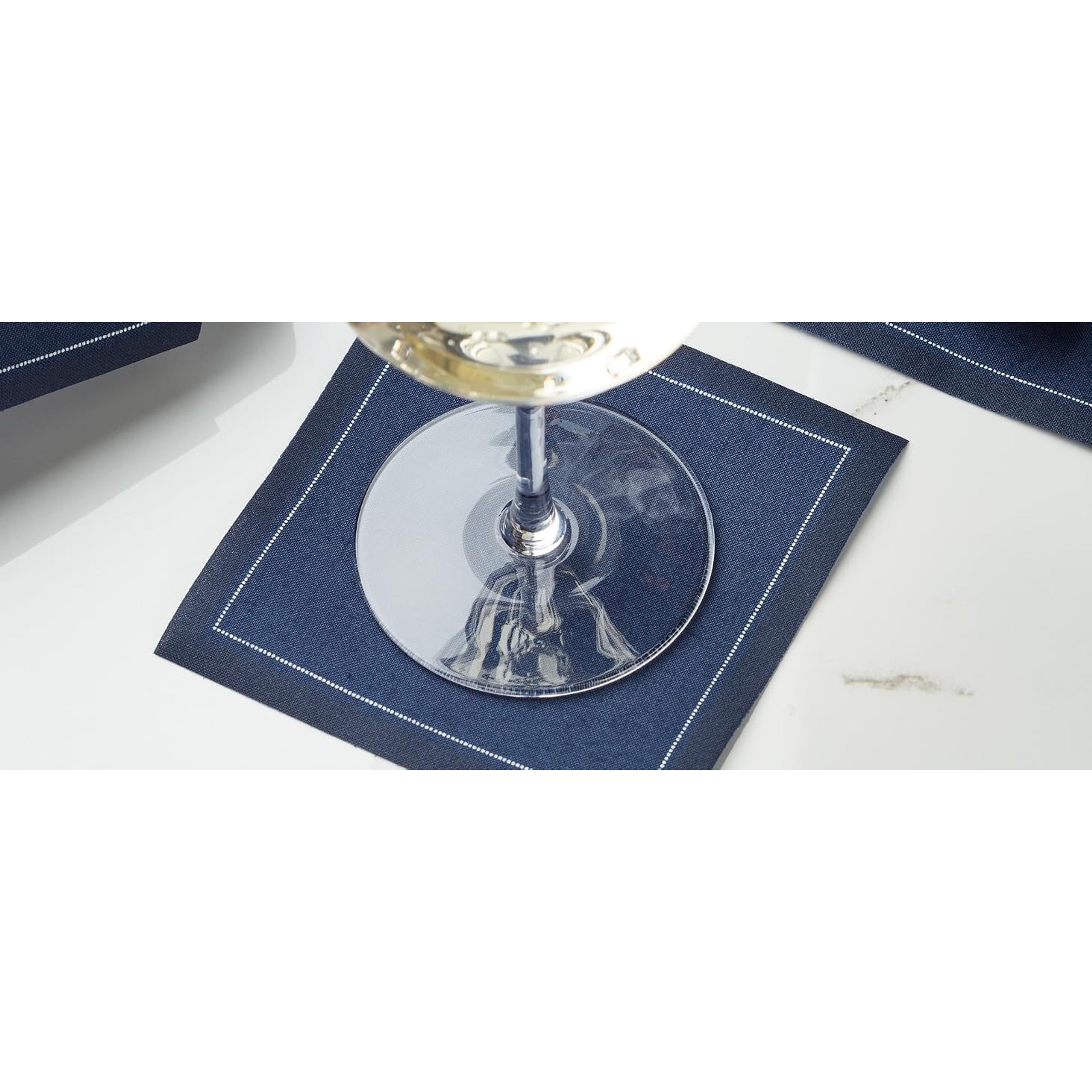 Cotton Cocktail Napkin, 50 units per roll, 4.5 x 4.5-Inch, Sand