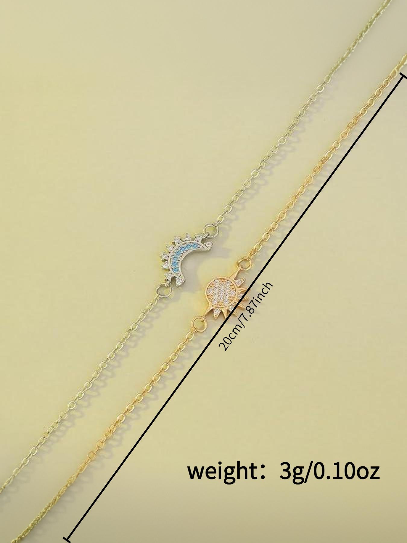 Sun and Moon Couple Bracelet Set, stackable friendship bracelets for men and women, perfect as a couple's gift, Sun and Moon Design, Companion Bracelet