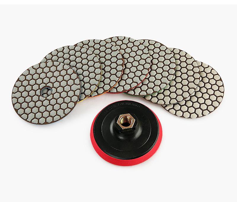 8pcs Diamond Dry Grinding Pads Stone Polishing Pads Marble Granite Renovation Tile Trimming Angle Grinding Pads Diamond Polishing Diamond Polishing Tool 8pcs Diamond Dry Grinding Pads Stone Polishing Pads Marble Granite Renovation Tile Trimming Angle Grinding Pads Diamond Polishing Diamond Polishing Tool