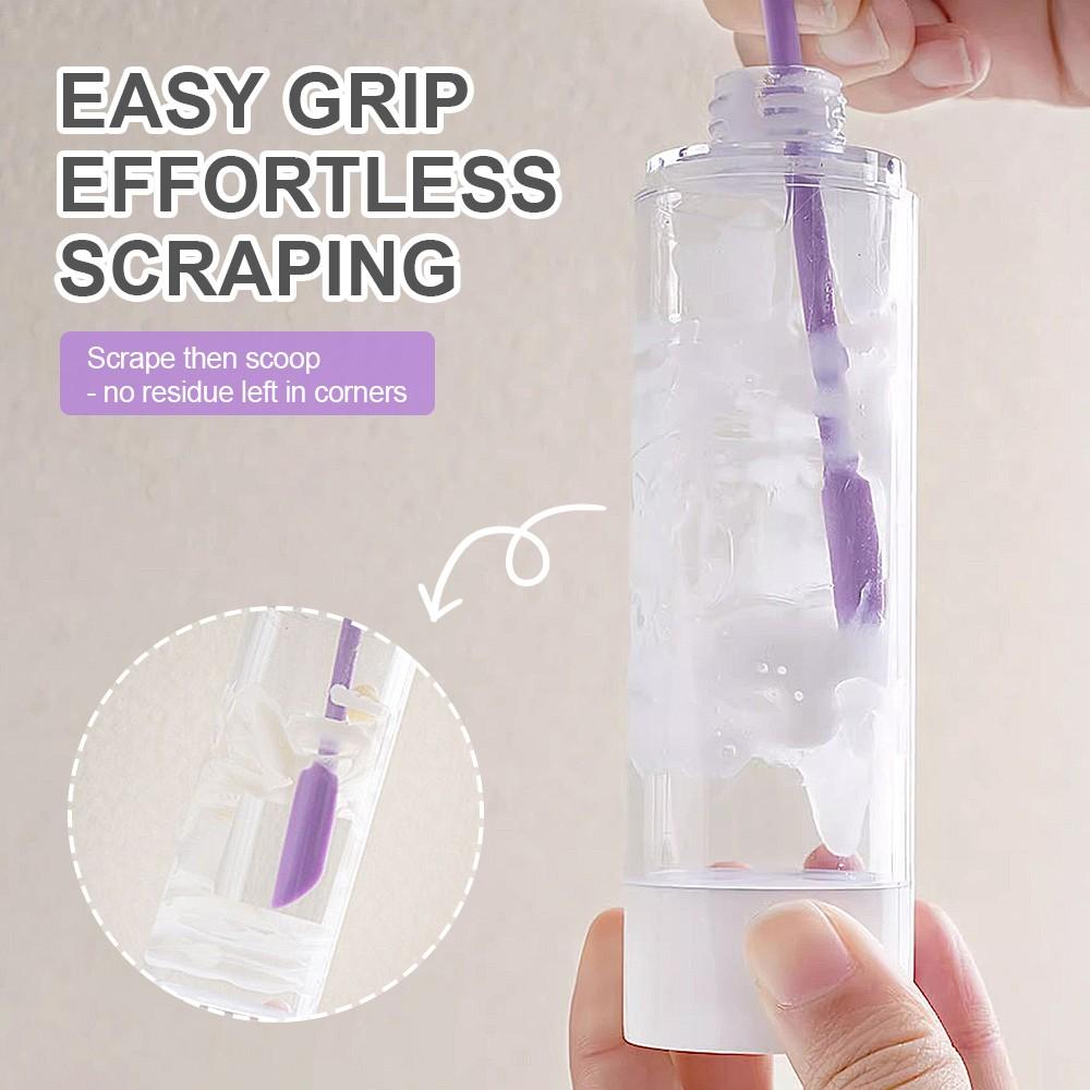 3pcs Pe Cosmetic Scoop Scraper Set, Dual Head Multi-Functional Beauty Tool, Suitable for Jars and Bottles, Portable Easy Clean Reusable Makeup Tools