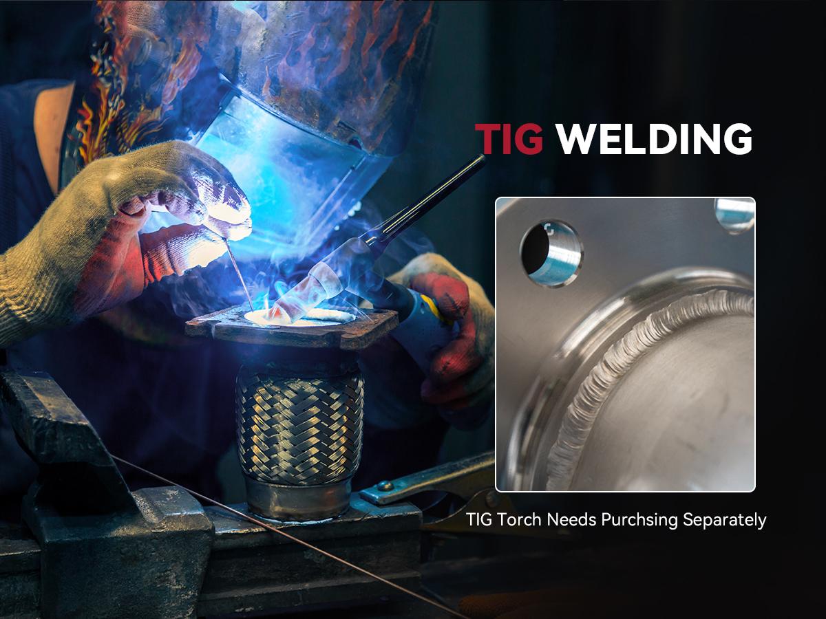 ARCCAPTAIN 135Amp 110V Flux Core MIG Welder, MIG130 Fit Gasless MIG/Lift TIG/Stick 3-in-1 Welding Machine, Digital Display DC IGBT Synergic Control Portable welder machine 110V