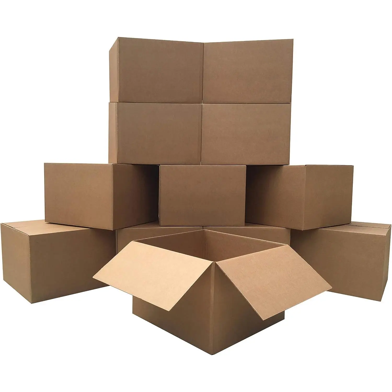 Large Moving Boxes 20" x 20" x 15" Pack of 12, Corrugated Cardboad Boxes For Packing, Shipping, Packing & Moving| Sturdy Corrugated Cardboard Construction for Moving, Shipping, and