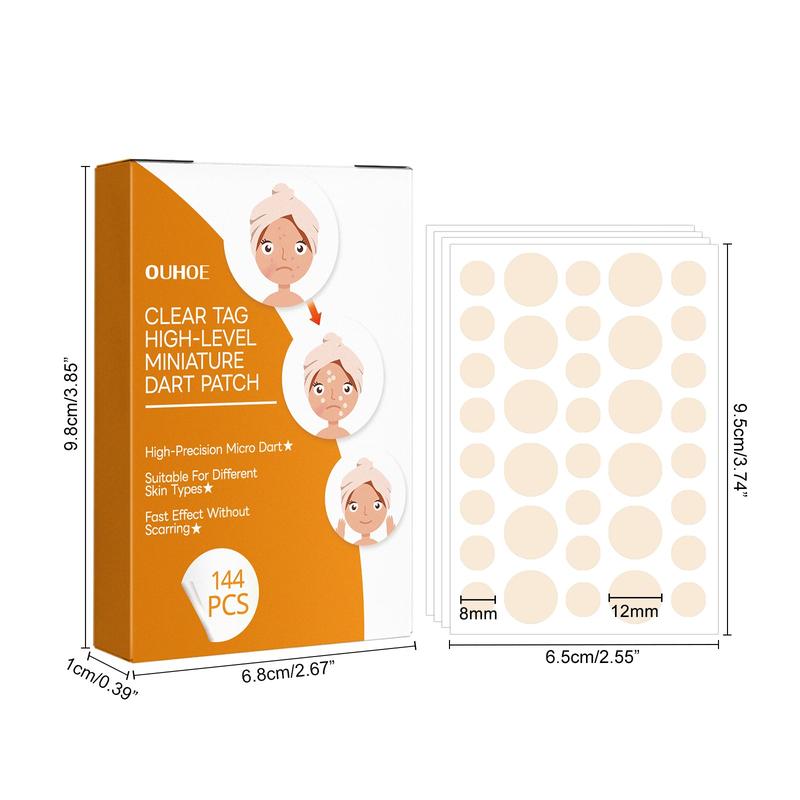 OUHOE Skin Tag Wart Remover Patches Tea Tree Oil Thuja Centella Asiatica Extracts Targeted Gentle Repair Soothing Hydrating Blemish Patches