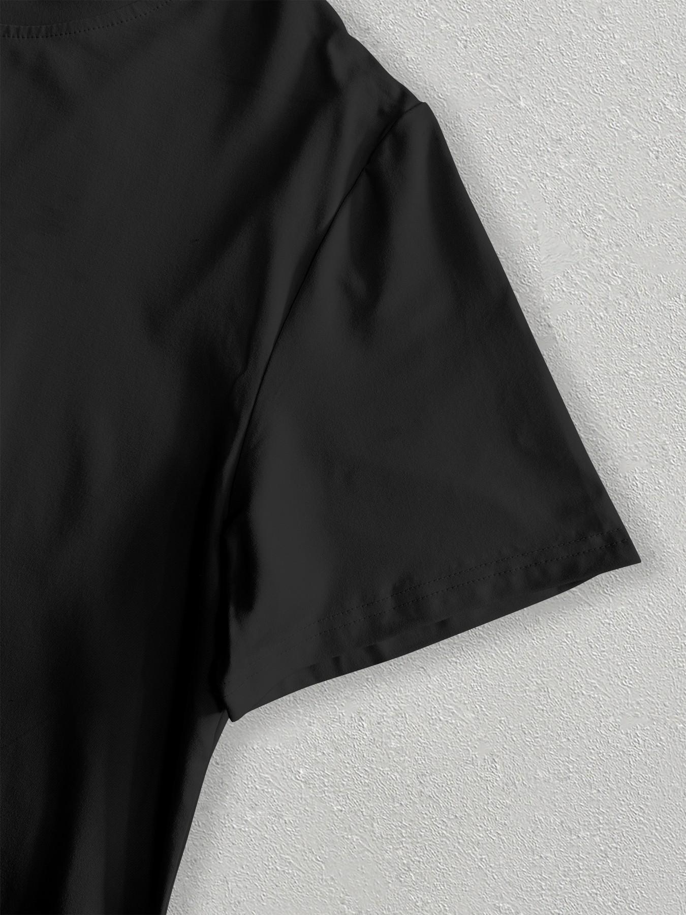 Elegant Jasmine Print Short Sleeve T-Shirt for Women, Loose Fit Round Neck Top, Summer 2026 New Arrival, Versatile Office Wear