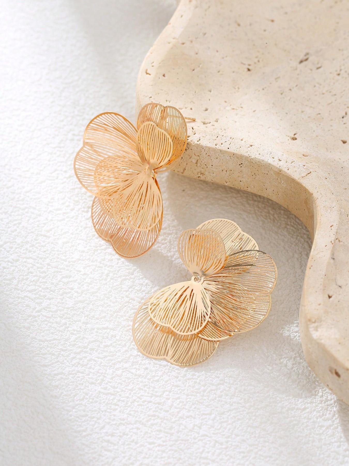 Elegant Chic Style Flower Stud Earrings, Perfect for Women's Daily Wear, Parties, Festivals, Gifts, Banquets
