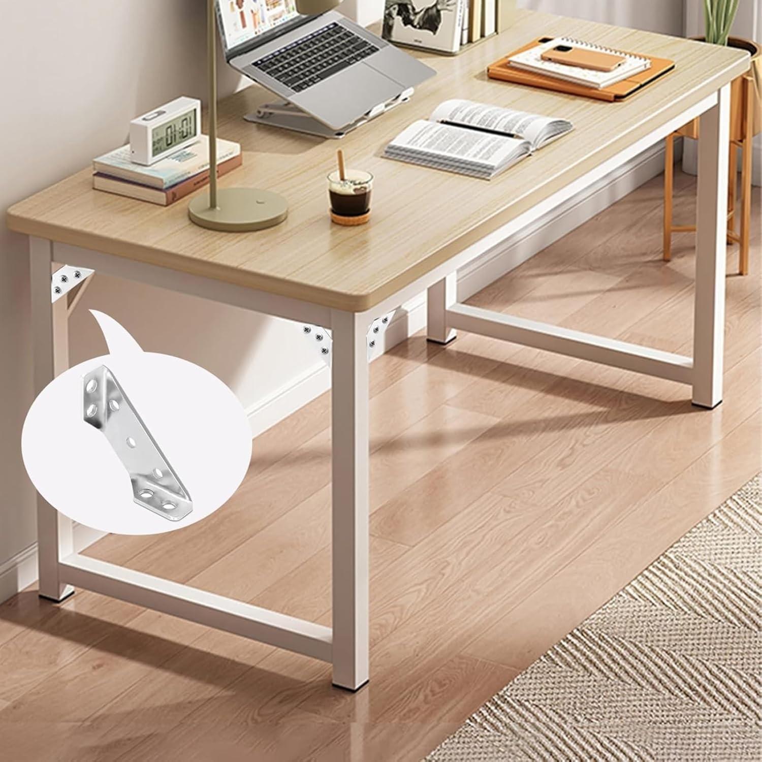 12/32/52pcs universal corner code, multifunctional corner Sturdy Metal bracket connector, fastener furniture repair, used for tables, chairs, cabinets, TV cabinets