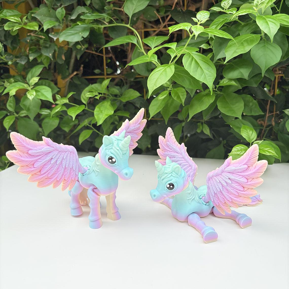3D Printed Unicorn Figurine | Fantasy Toy | Pink Color Collectible | Gift Toy & Home Decor