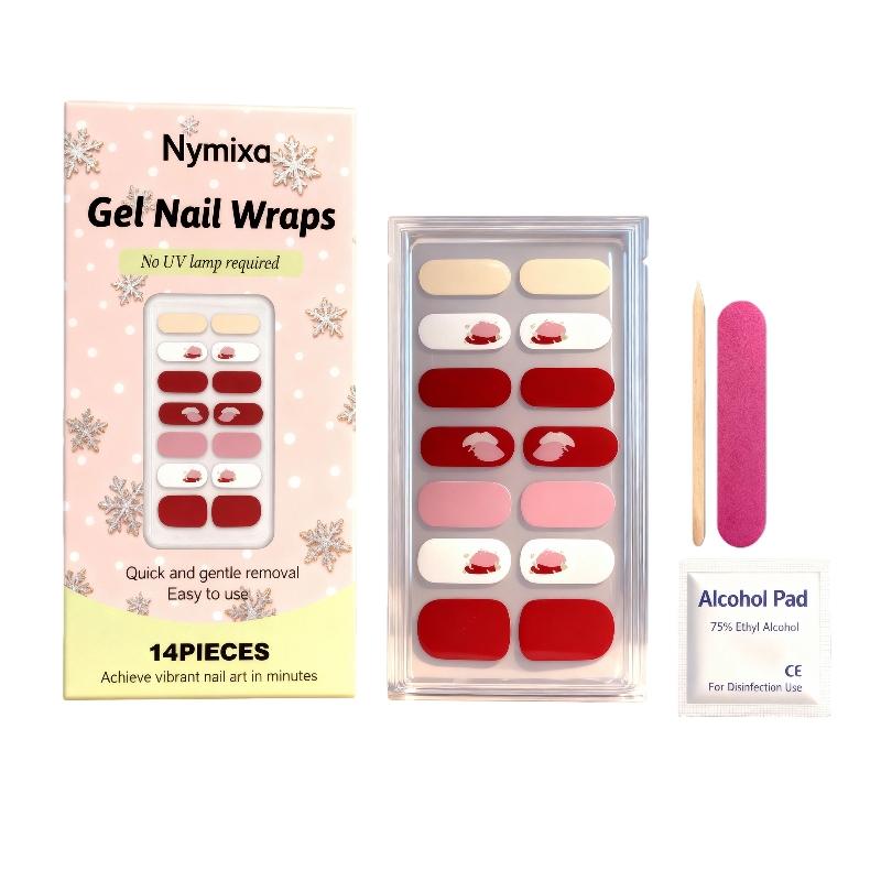 Nymixa Soft Gel nail Sticker Set DIY Creative Colorful Decorative fashionable mixed color Convenient nail stickers
