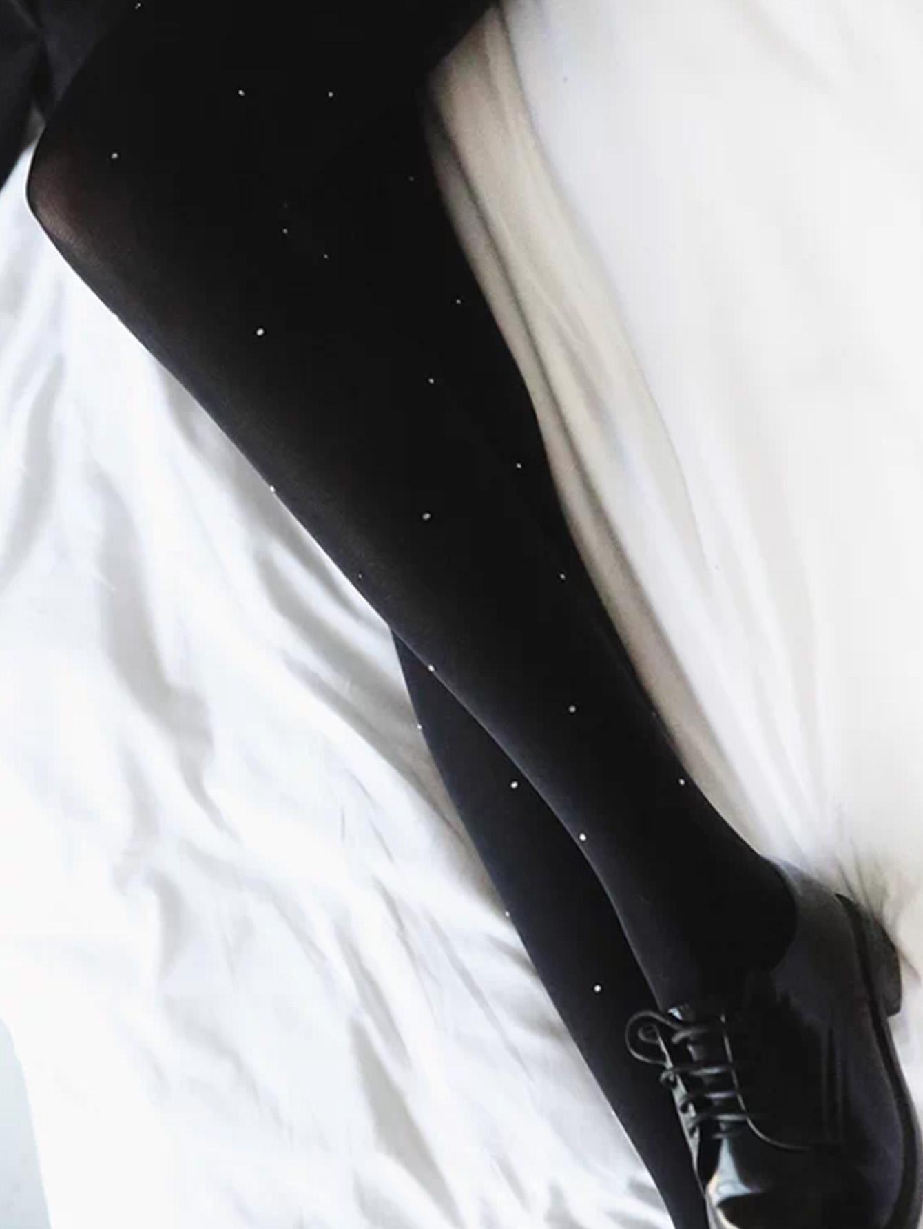 Printed Polka Dot Pantyhose, High Elastic Slimming Stockings, Y2K Sexy Thin Leggings, Sweet Cool Girl Fashion, All Seasons Wear