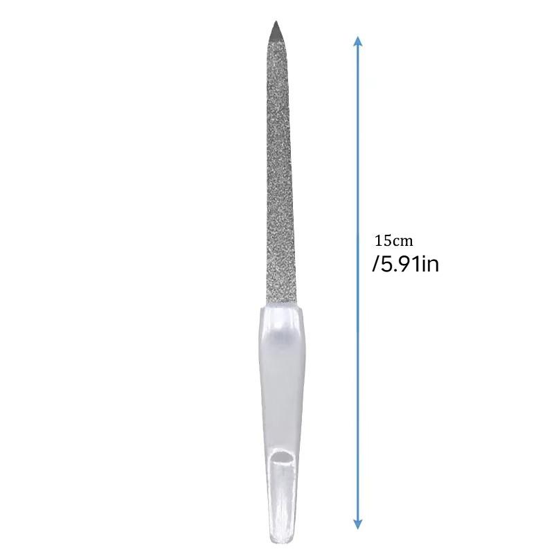 10Pcs Professional Metal Nail Files, Double-Sided Reusable Manicure Pedicure Files for DIY Nail Art & Daily Nail Grooming