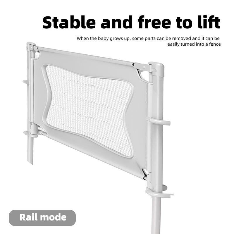Baby Bassinet Sleeper, 14 Hole Gear Adjustable Cribs, Easy to Fold Portable Crib Side Bassinet, Swing Cradle Bed Side Sleeper with Ventilated Net