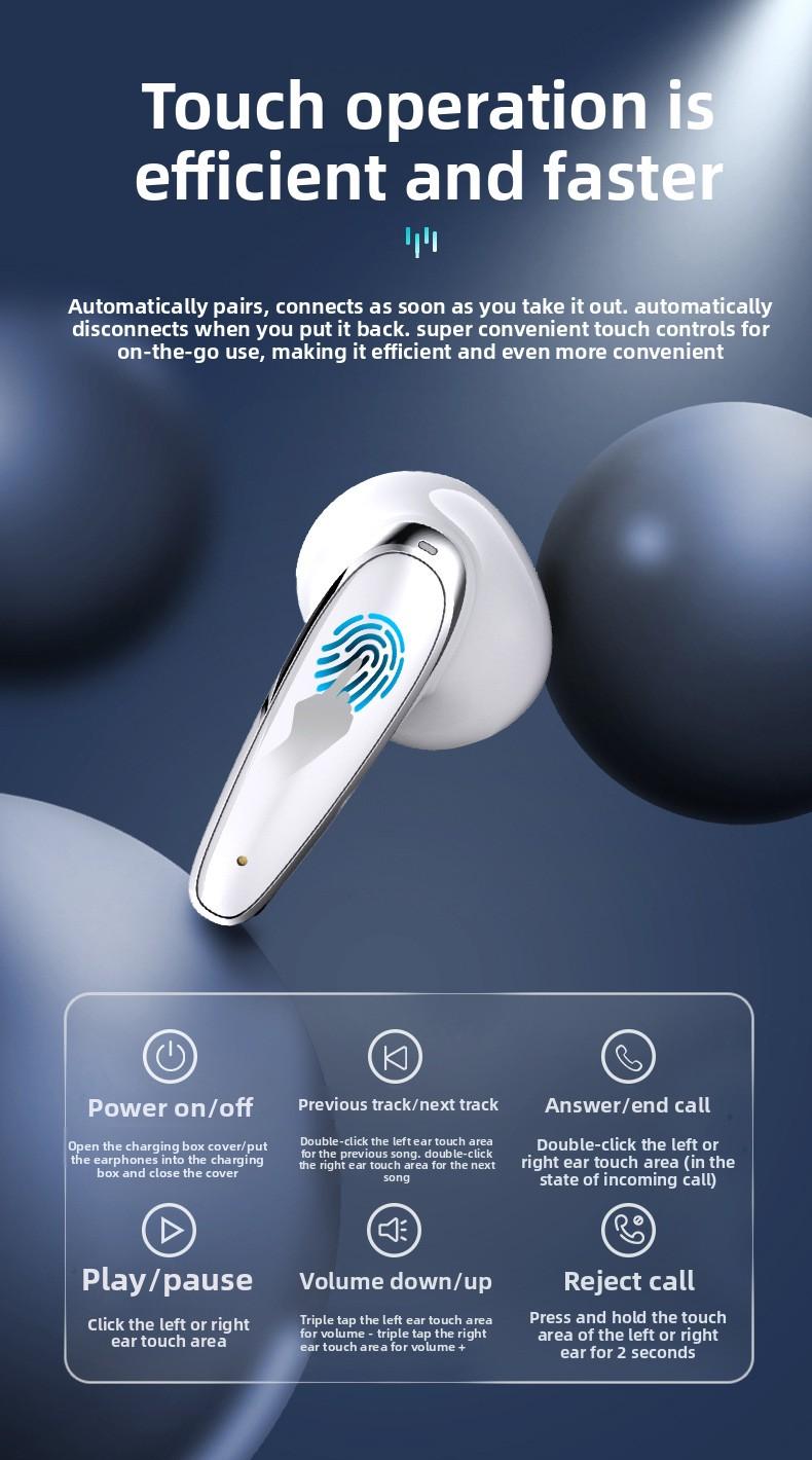 Smart waterproof noise reduction in-ear stereo wireless link simple and fashionable bluetooth headset Deep Bass Earbuds galaxy buds