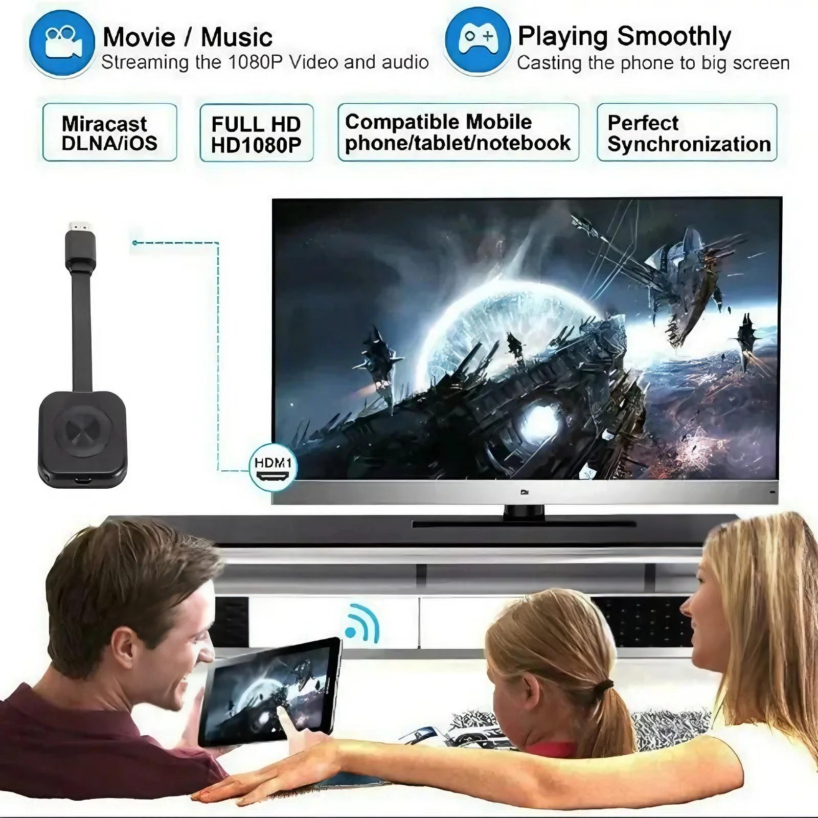 Portable WiFi Audio Video Transmitter & Receiver, Mobile Screen Mirroring Device with HDMI Cable for Android Smartphones, PC, TV, Projector, Devices Portable WiFi Audio Video Transmitter & Receiver, Mobile Screen Mirroring Device with HDMI Cable for Android Smartphones, PC, TV, Projector, Devices