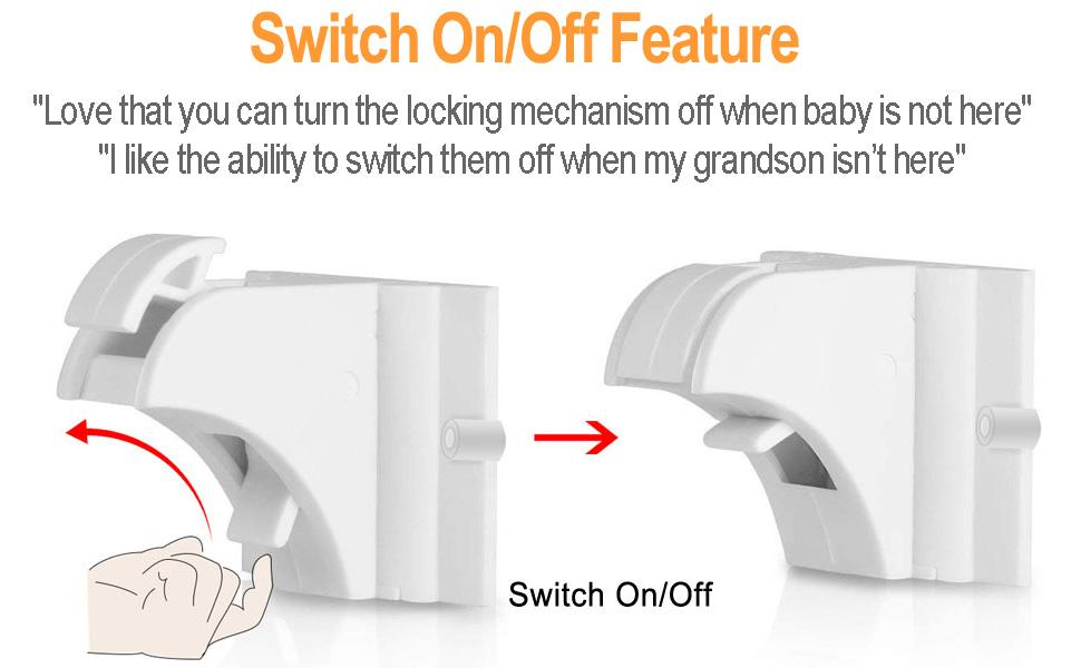 Vmaisi Baby Proofing Adhesive Magnetic Cabinet Locks 12 Locks & 2 Keys Invisible for Drawers Kitchen Pantry Room Storage Area Bathroom