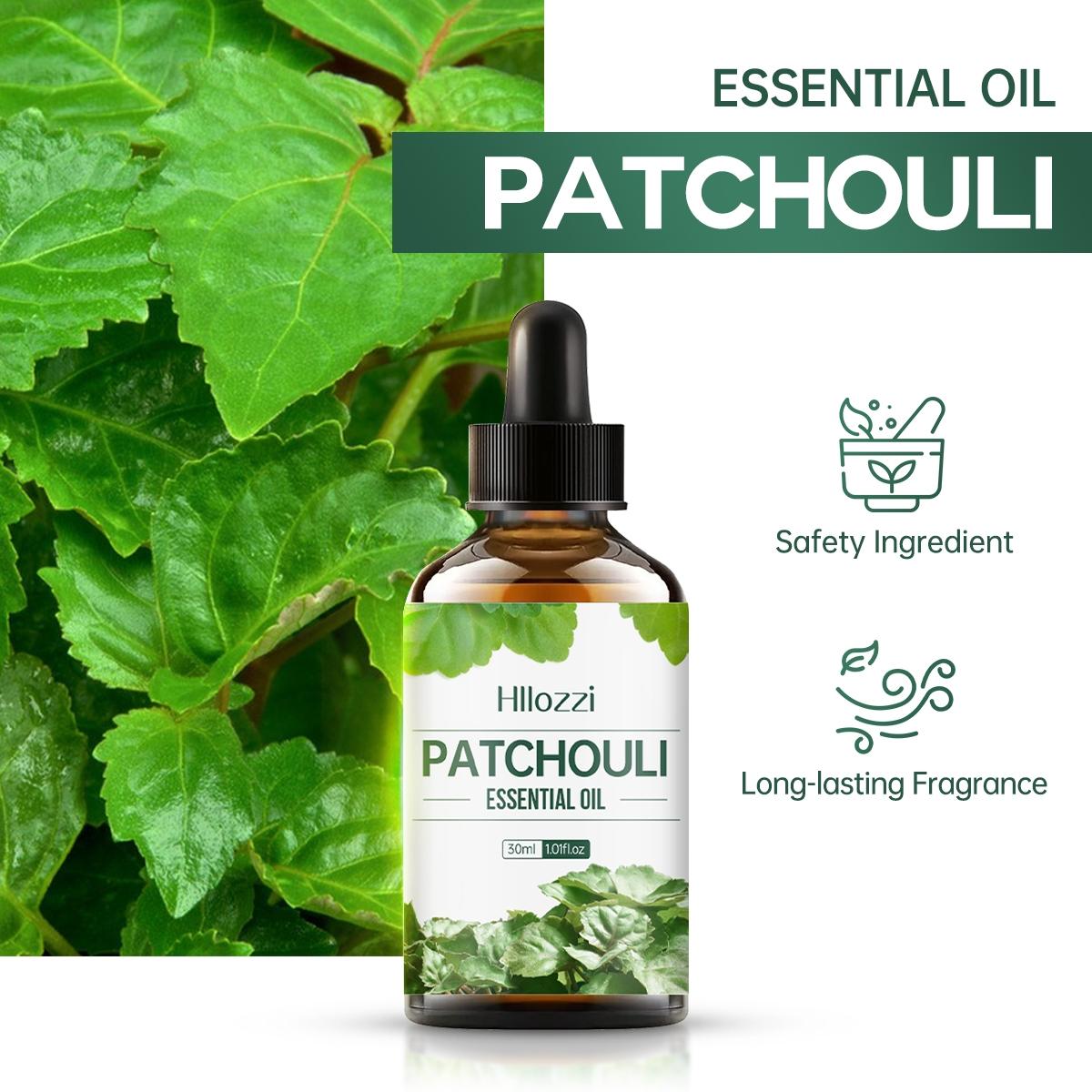1pc 30ML Patchouli Essential Oil Aromatherapy Therapeutic Wellness for Diffusers, Humidifiers, Home, Living Room, Bedroom, Bathroom, Air Freshener, Stress Relief