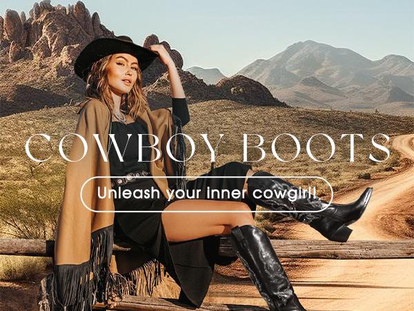 Cowboy Boots for Women - Wide Calf Sparkly Cowgirl Boots, Women's Knee High Western Rhinestone Boots, Glitter Sparkle Ladies Tall Boots with Classic Embroidery and Side Zipper Botas, Halloween Gifts Cowboy Boots for Women - Wide Calf Sparkly Cowgirl Boots, Women's Knee High Western Rhinestone Boots, Glitter Sparkle Ladies Tall Boots with Classic Embroidery and Side Zipper Botas, Halloween Gifts