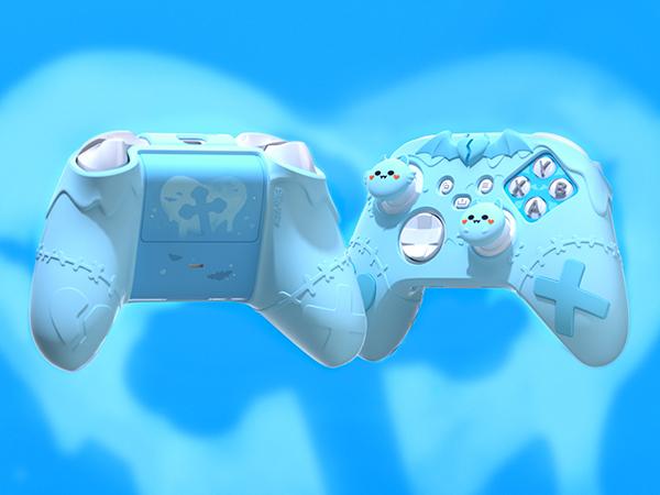 PlayVital Gothic Imp Series Cute Silicone Skin for Xbox Series X & S Controller, Anti-Slip Grip Silicone Cover, Protective Silicone Case for Xbox Core Controller with Thumb Grips