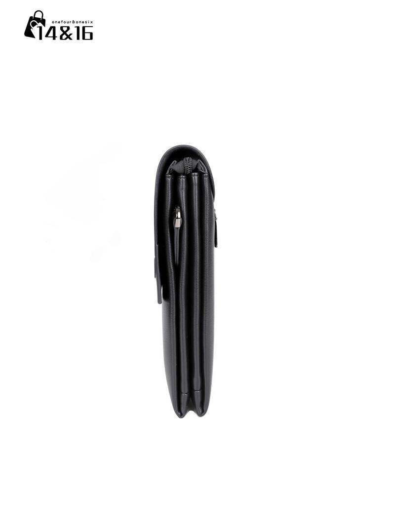 Men's PU Leather Shoulder Bag, Versatile Shoulder Bag, Casual Crossbody Messenger Bag, Multi-Functional Small Storage Pouch, Ideal Gift for Boyfriend