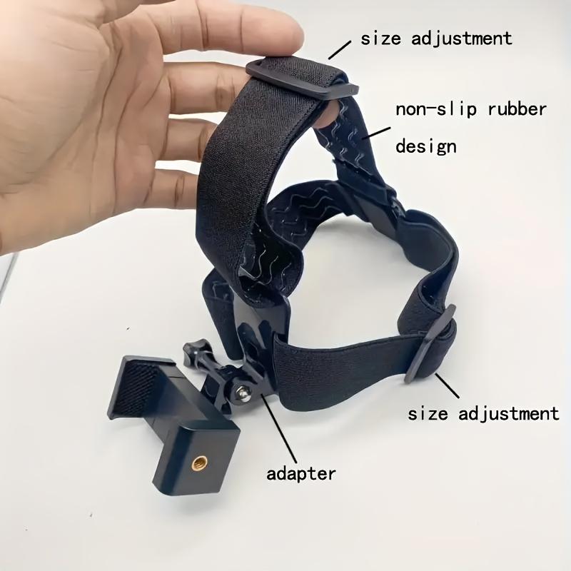 POV Head Mount Phone Holder for Phone & Android, Adjustable Hands Free Head Strap with 360° Rotation, First Person Phone Mount for Cooking, DIY, Travel & Content Creators Cellphone Holder Rotating Phone Mount