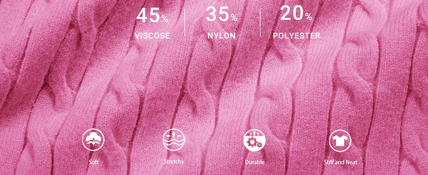 Goranbon Women's Cable Short Sleeve Sweaters Tops Solid Lapel V Neck Knit Casual Soft Pullover Shirt