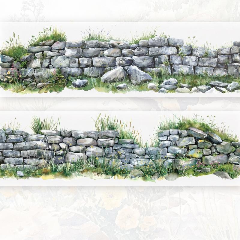 DIY Decorative Pet Tape Stickers, Wall Theme Decoration, Scrapbooking Album Supplies, Creative Craft Accessories, DIY Decal Film for Home & Office Use, Floral Pattern Sticker