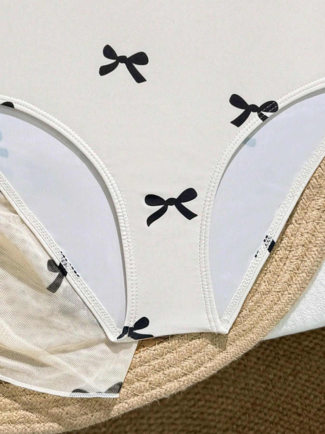 Three-Piece Girl Print Swimsuit Set, Summer Swimwear, Boho Style, Cute Kids Beach Resort, Perfect for Girls' Summer Vacation