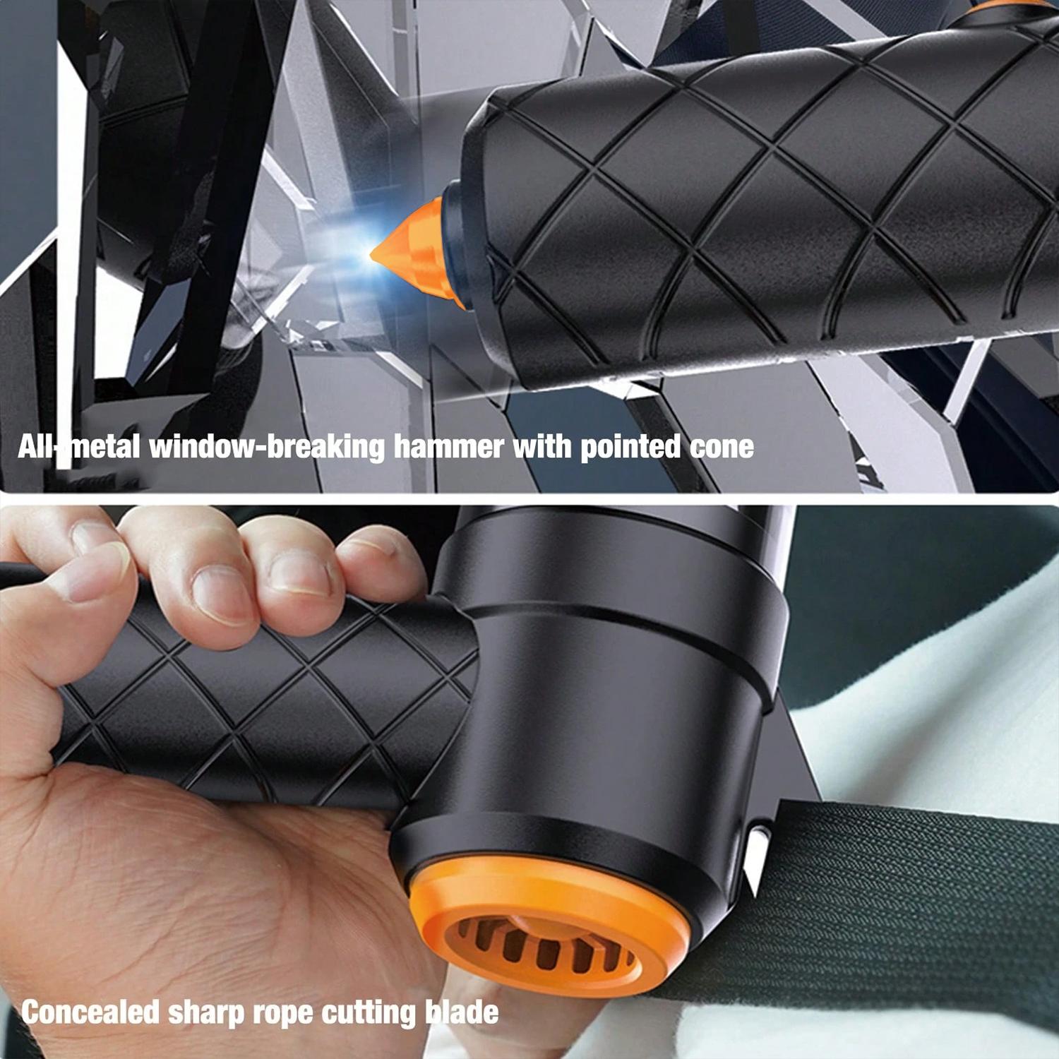 Portable High-Power Wireless Vacuum Cleaner, Multi-Function Blowing & Suction Handheld Vac with Emergency Safety Knife Blade Function, Rechargeable Design