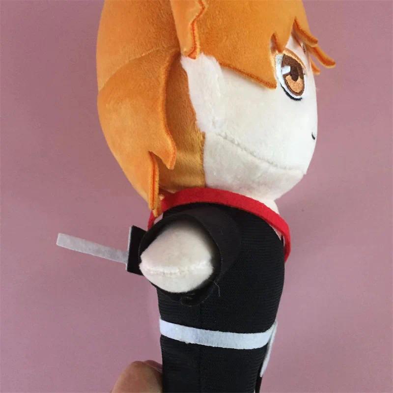Bleach Anime Soft Fabric Stuffed Plush Toys - 20cm Kurosaki Ichigo, Kuchiki Rukia, Kuchiki Byakuya, Ichimaru Gin Unisex Cosplay Plushies, Christmas Gifts for Classic Toy Enthusiasts