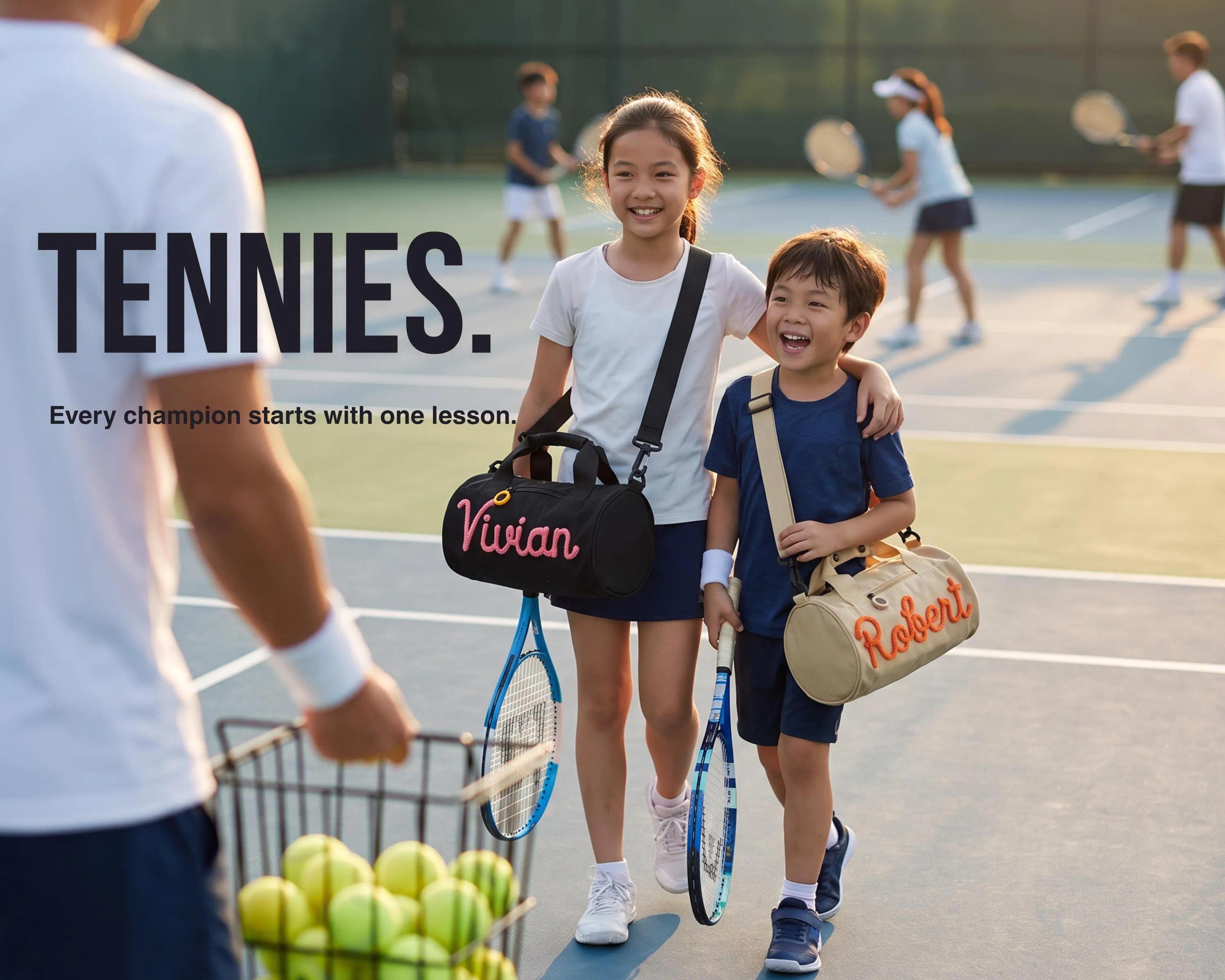 AS1039 Customized Name Sports Cylinder Handbag Personalized Exclusive Custom Shoulder Messenger Travel Outdoor Bag