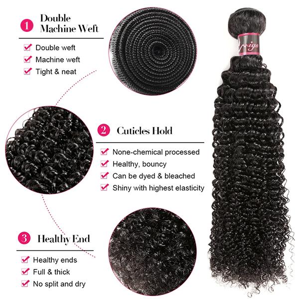 Deep Wave Bundles Virgin Human Hair Weave Bundles 100g/pc Natural Color Remy Hair Weave Extensions TikTokShopBlackFriday