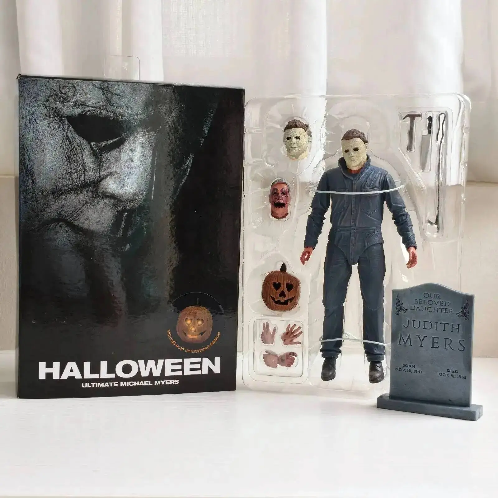 2026 hot item New Myers NECA II I Michael III Pumpkin Halloween Figure Action Doll Decor Christmas Gift Halloween Horror Figure Toy Popular toys