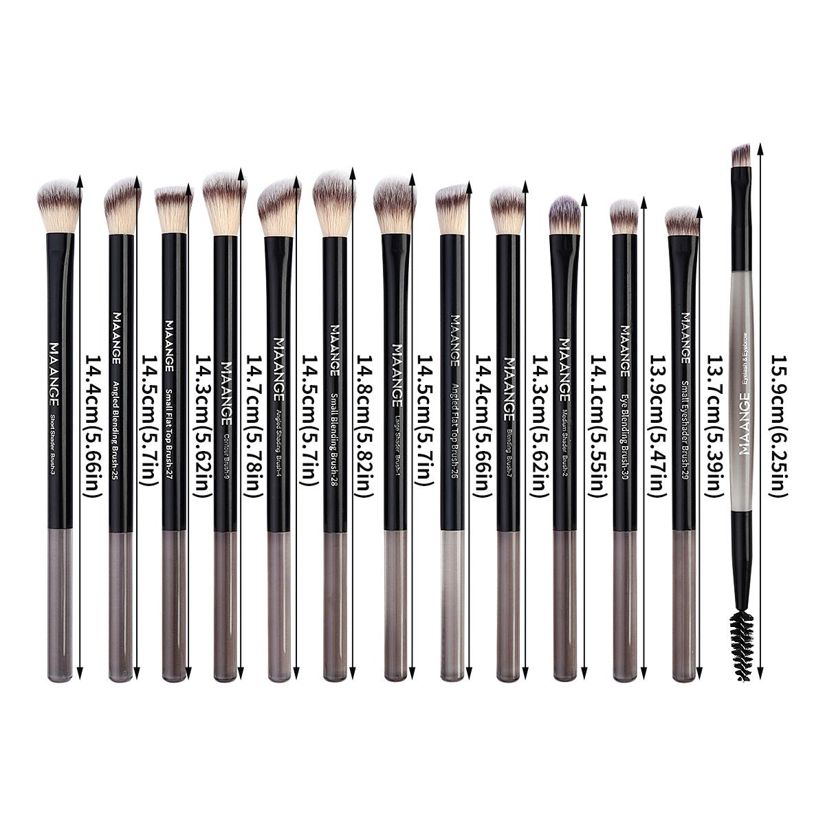 MAANGE Professional Eye & Face Makeup Brush Set with Storage Bag, 13pcs Makeup Brushes, Soft Bristles and Comfortable Grip Makeup Brush Set for Women & Girls, Cosmetics, Eyeshadow Brushes Beauty Brushes #TOP PICKS