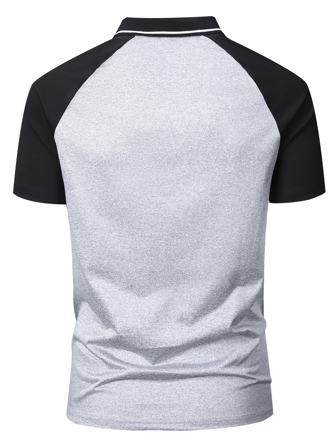 Men’s summer raglan short-sleeve polo shirt, available in packs of 1 or 3. Minimalist retro collared lightweight versatile sports-casual outdoor fishing fashion multifunctional golf apparel trendy raglan short-sleeve polo — an excellent gift for men.