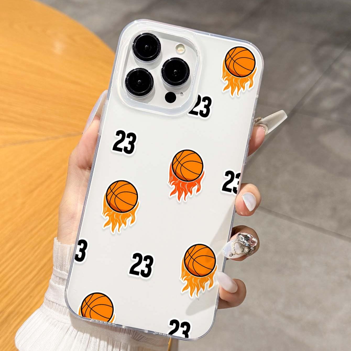 Basketball Pattern Phone Case Light PC Hard Shell for Apple iPhone 14 Pro 12 11 13 14 15 Plus Pro Max Air 13 Pro X 16 Plus